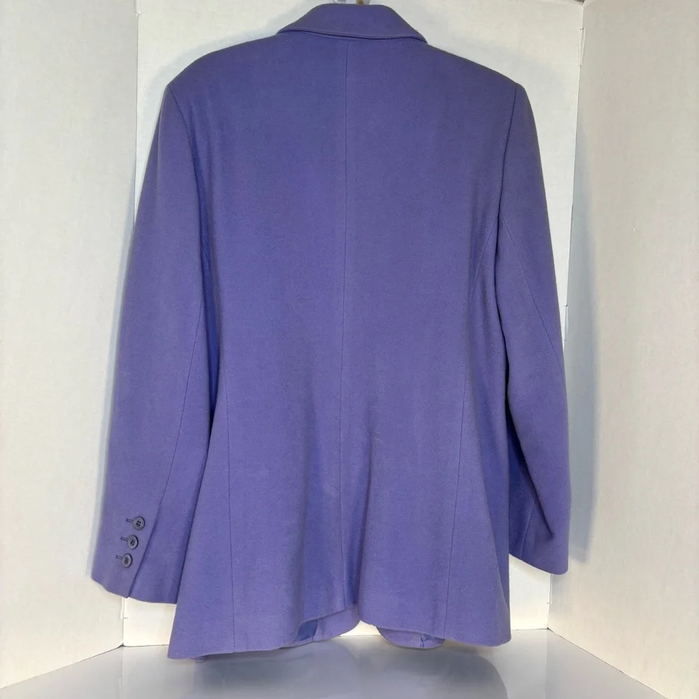Harv’e benard- Lavender Single-Breasted Wool-Blend Blazer. Suze 16 - Picture 9 of 12